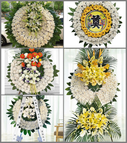 四川绵阳梓潼县定远乡爱华村花圈速递